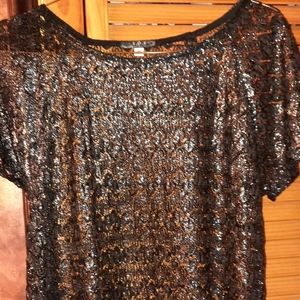Black Soy Shine On You Top Size S